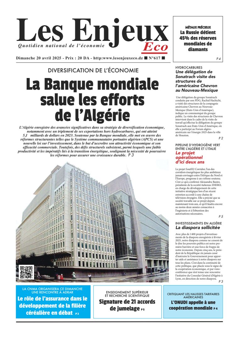 Une du journal Les Enjeux Eco numéro 617