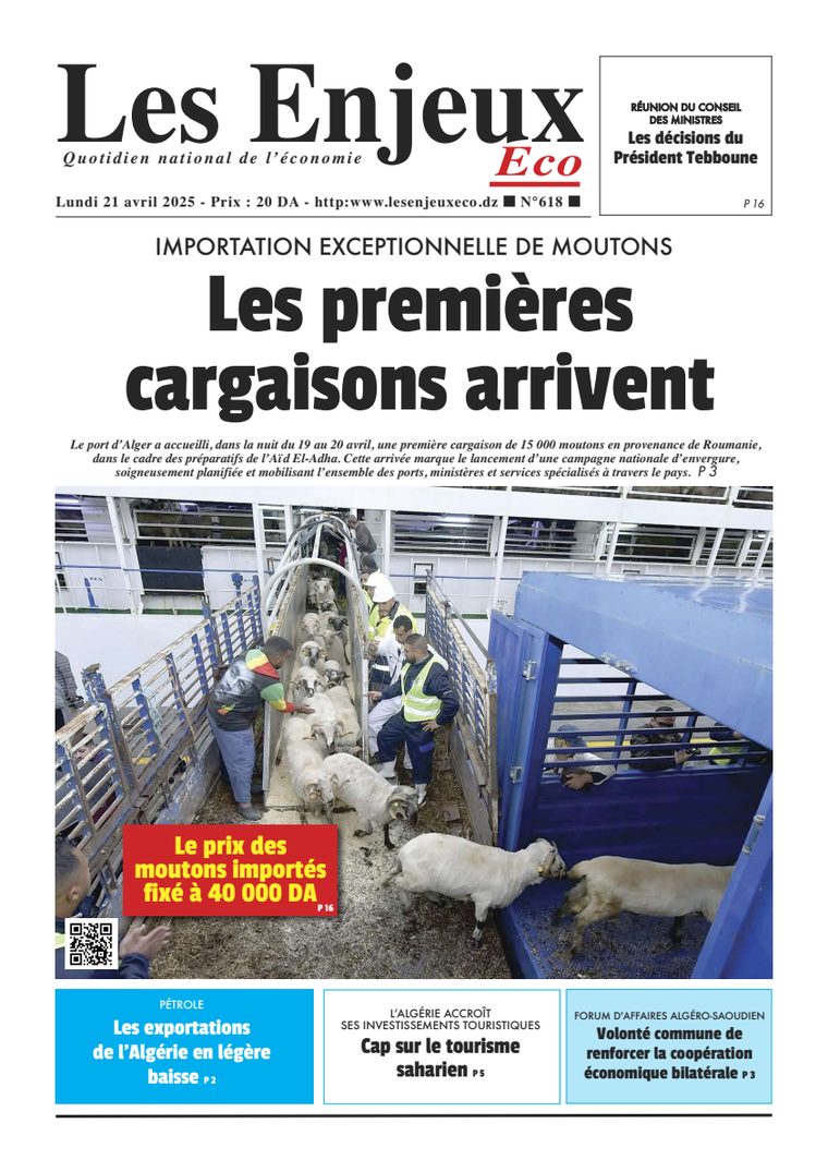 Une du journal Les Enjeux Eco numéro 618