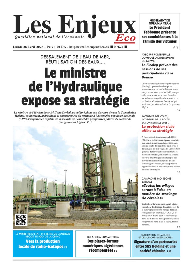 Une du journal Les Enjeux Eco numéro 624