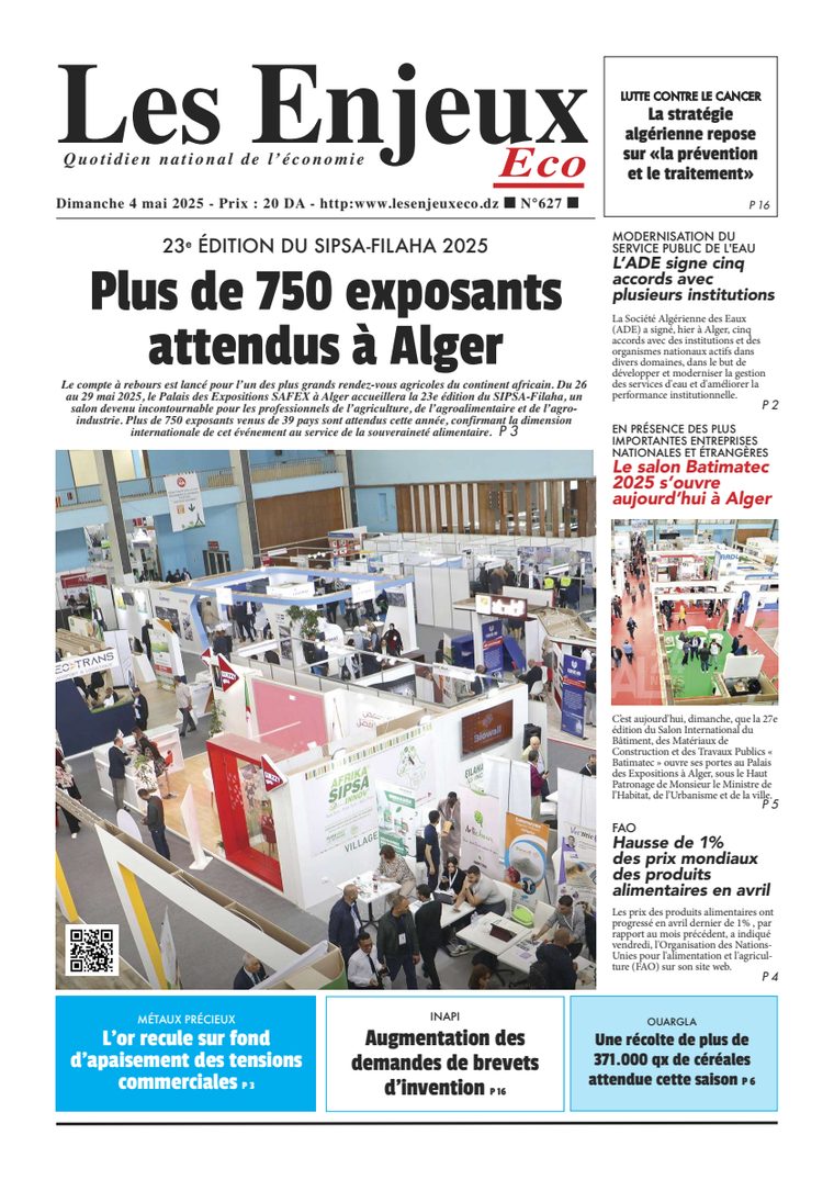 Une du journal Les Enjeux Eco numéro 627