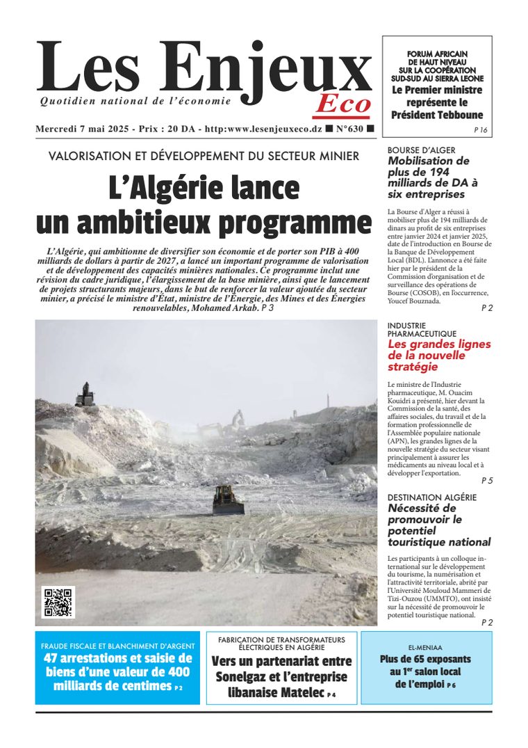 Une du journal Les Enjeux Eco numéro 630