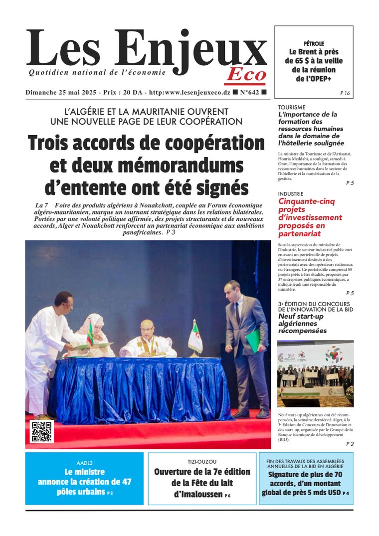 Une du journal Les Enjeux Eco numéro 642