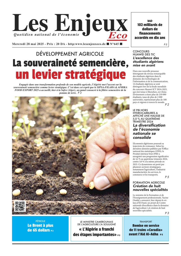 Une du journal Les Enjeux Eco numéro 645