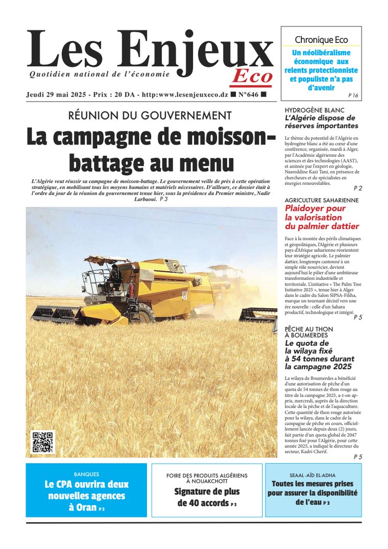 Une du journal Les Enjeux Eco numéro 646