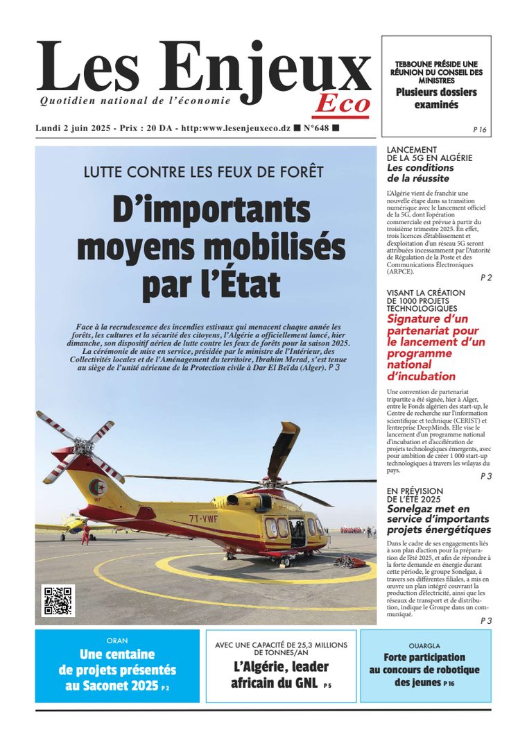 Une du journal Les Enjeux Eco numéro 648
