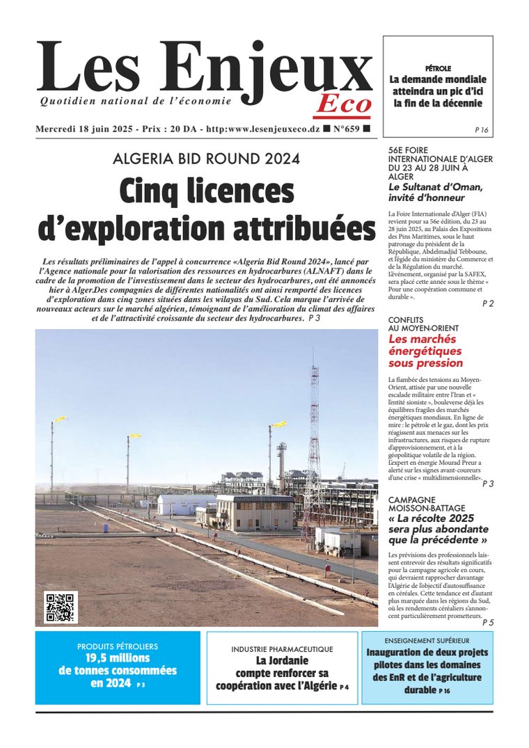 Une du journal Les Enjeux Eco numéro 659