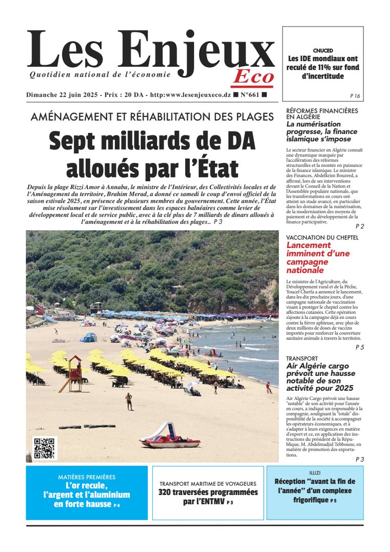 Une du journal Les Enjeux Eco numéro 661