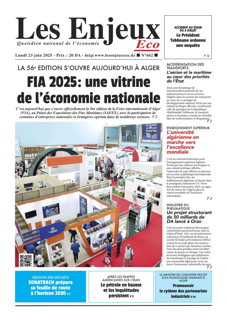 Une du journal Les Enjeux Eco numéro 662
