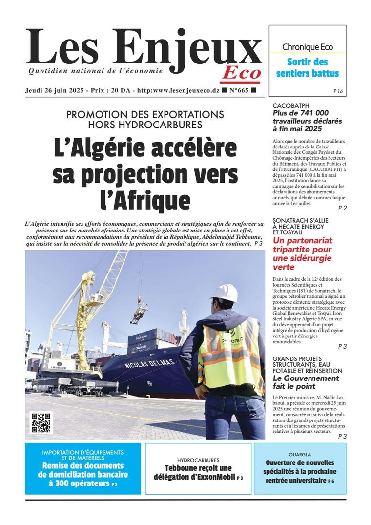 Une du journal Les Enjeux Eco numéro 665