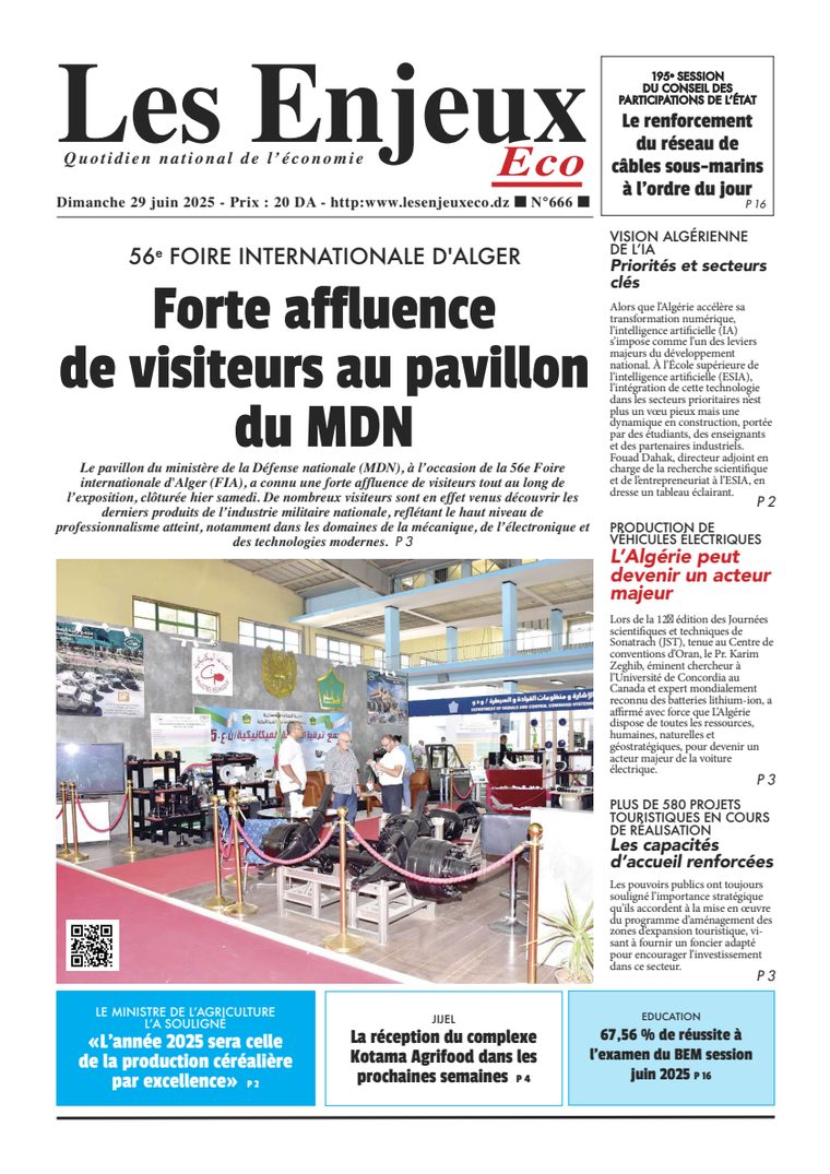 Une du journal Les Enjeux Eco numéro 666