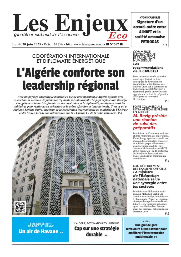 Une du journal Les Enjeux Eco numéro 667