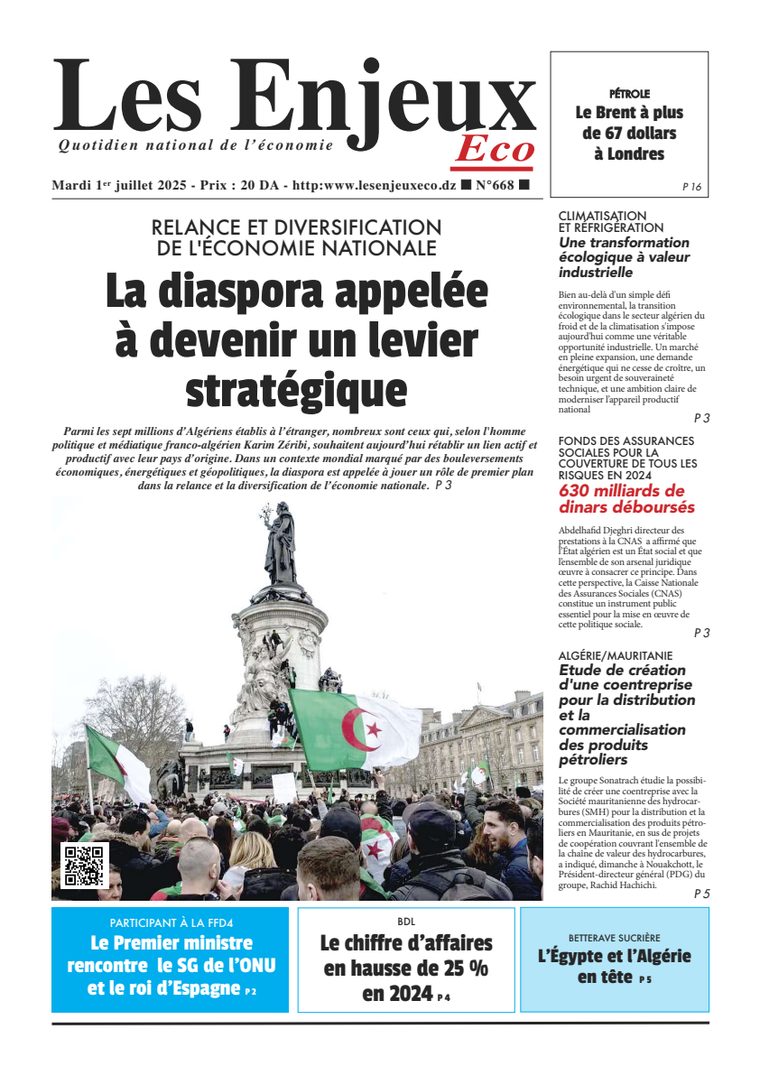 Une du journal Les Enjeux Eco numéro 668