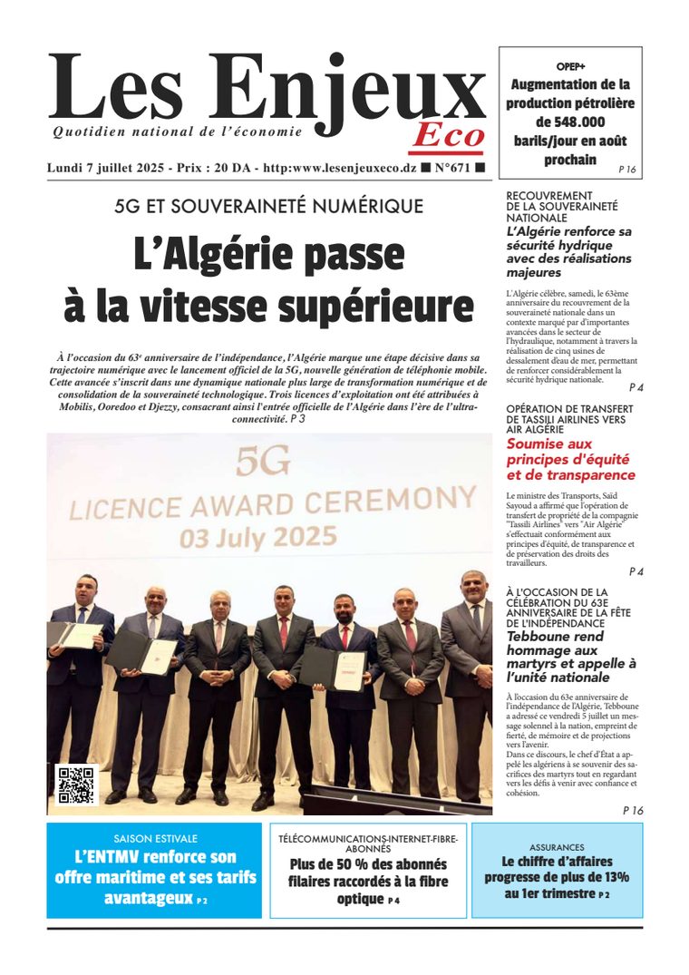 Une du journal Les Enjeux Eco numéro 671