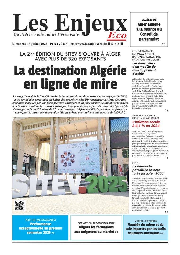 Une du journal Les Enjeux Eco numéro 675