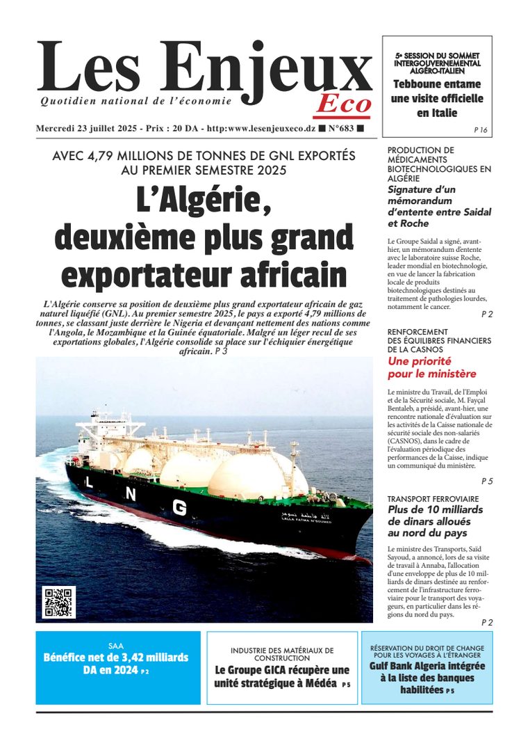 Une du journal Les Enjeux Eco numéro 683