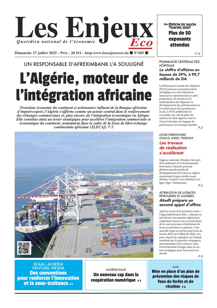 Une du journal Les Enjeux Eco numéro 685