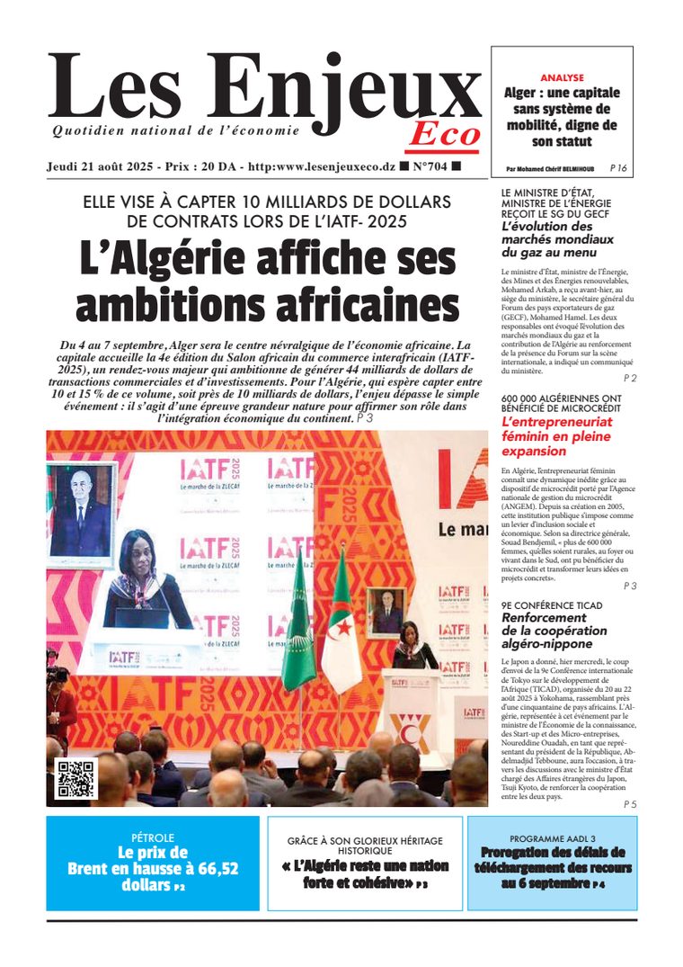 Une du journal Les Enjeux Eco numéro 704