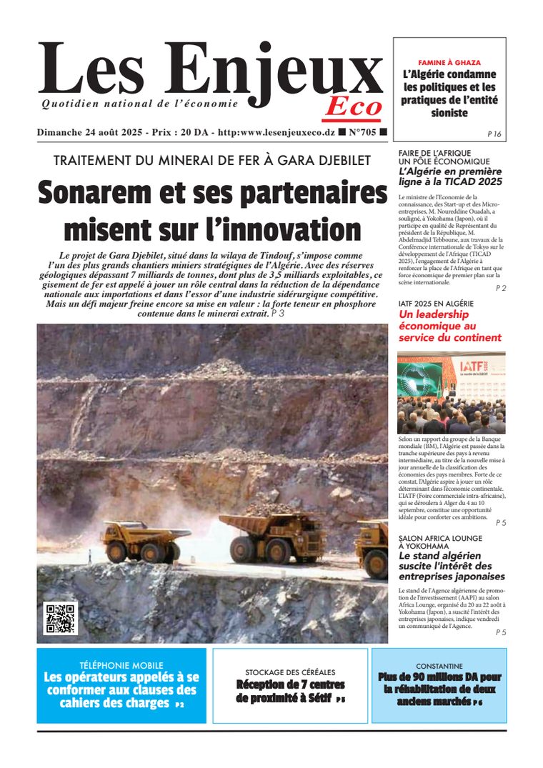 Une du journal Les Enjeux Eco numéro 705