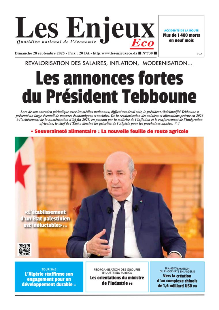 Une du journal Les Enjeux Eco numéro 730