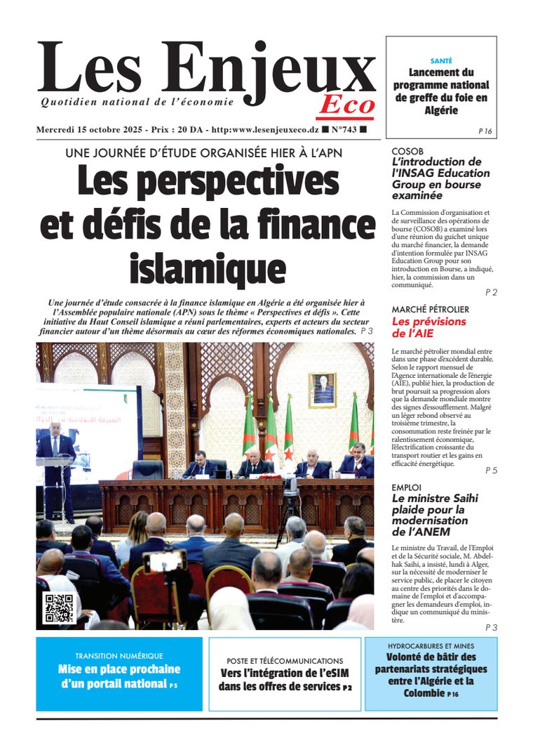 Une du journal Les Enjeux Eco numéro 743