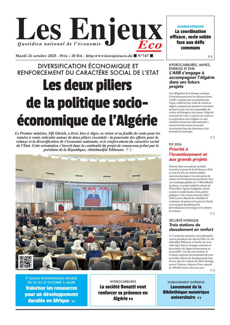 Une du journal Les Enjeux Eco numéro 747