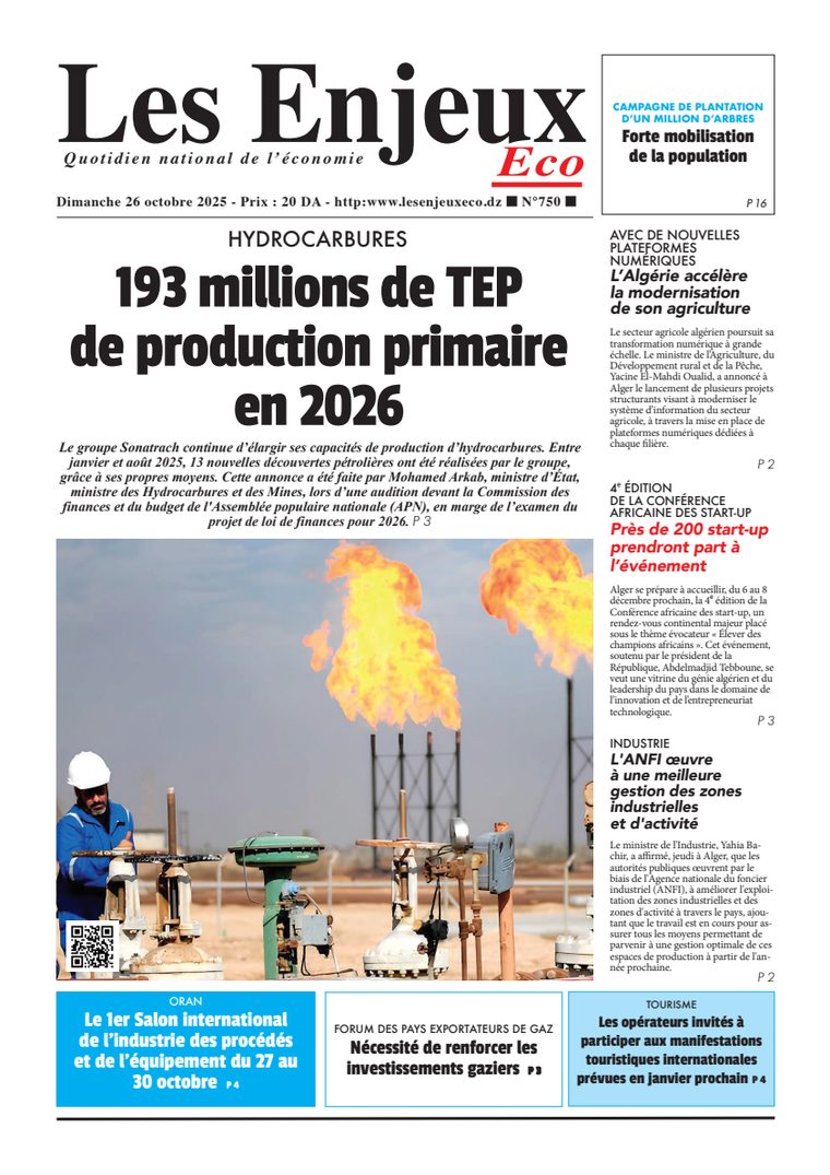 Une du journal Les Enjeux Eco numéro 750