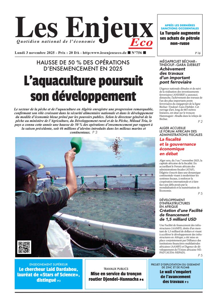 Une du journal Les Enjeux Eco numéro 756