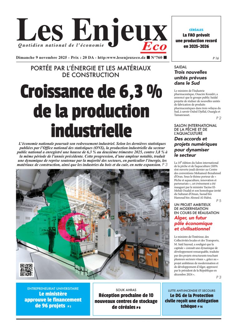 Une du journal Les Enjeux Eco numéro 760