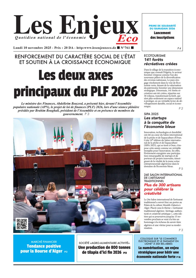Une du journal Les Enjeux Eco numéro 761