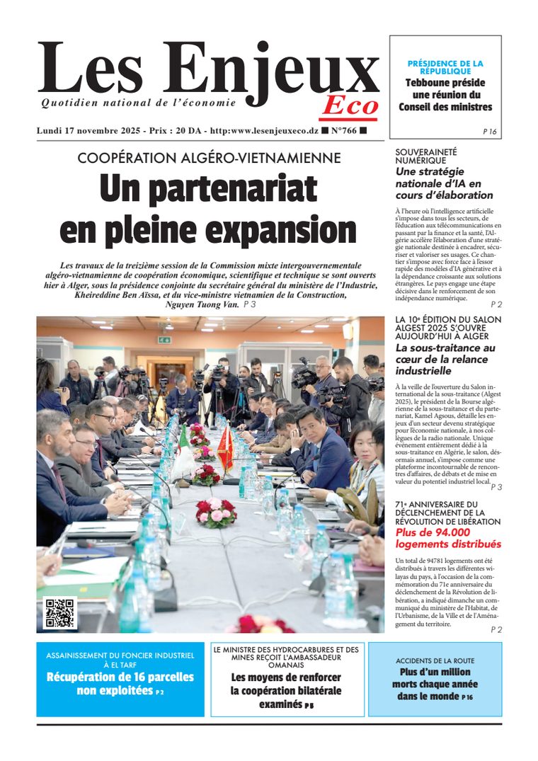 Une du journal Les Enjeux Eco numéro 766