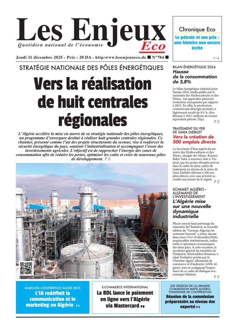Une du journal Les Enjeux Eco numéro 784