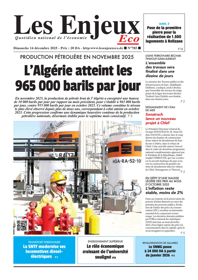 Une du journal Les Enjeux Eco numéro 785
