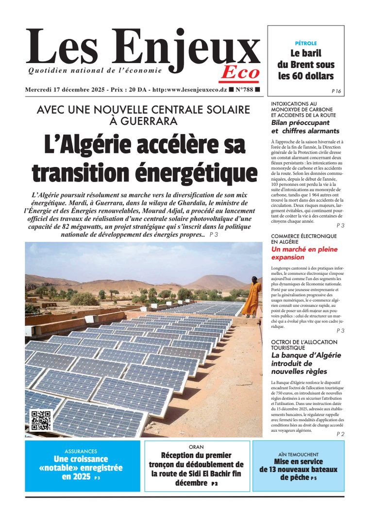 Une du journal Les Enjeux Eco numéro 788