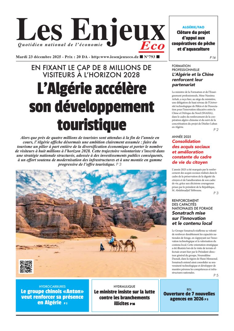 Une du journal Les Enjeux Eco numéro 793