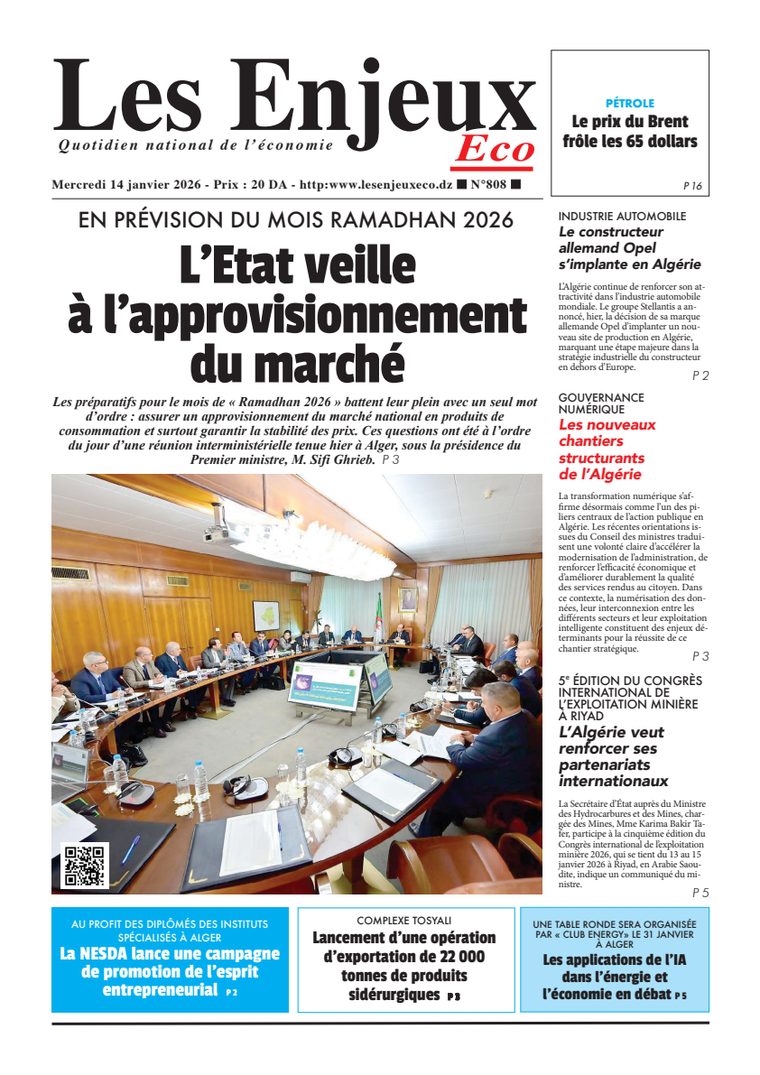 Une du journal Les Enjeux Eco numéro 808