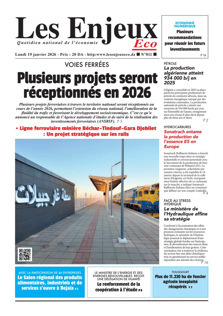 Une du journal Les Enjeux Eco numéro 811