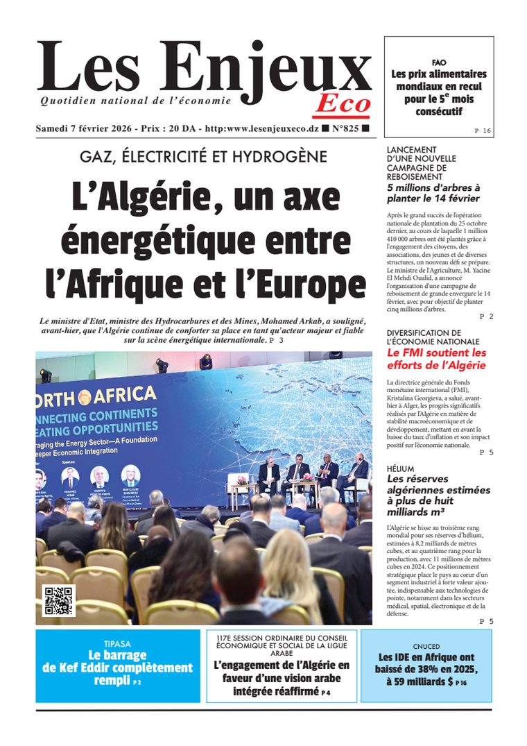 Une du journal Les Enjeux Eco numéro 825