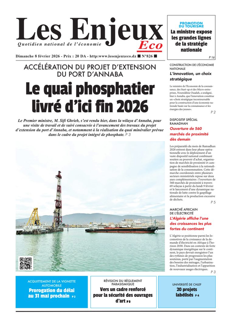 Une du journal Les Enjeux Eco numéro 826