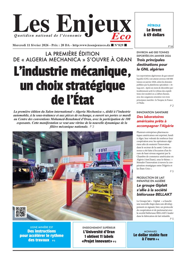 Une du journal Les Enjeux Eco numéro 829