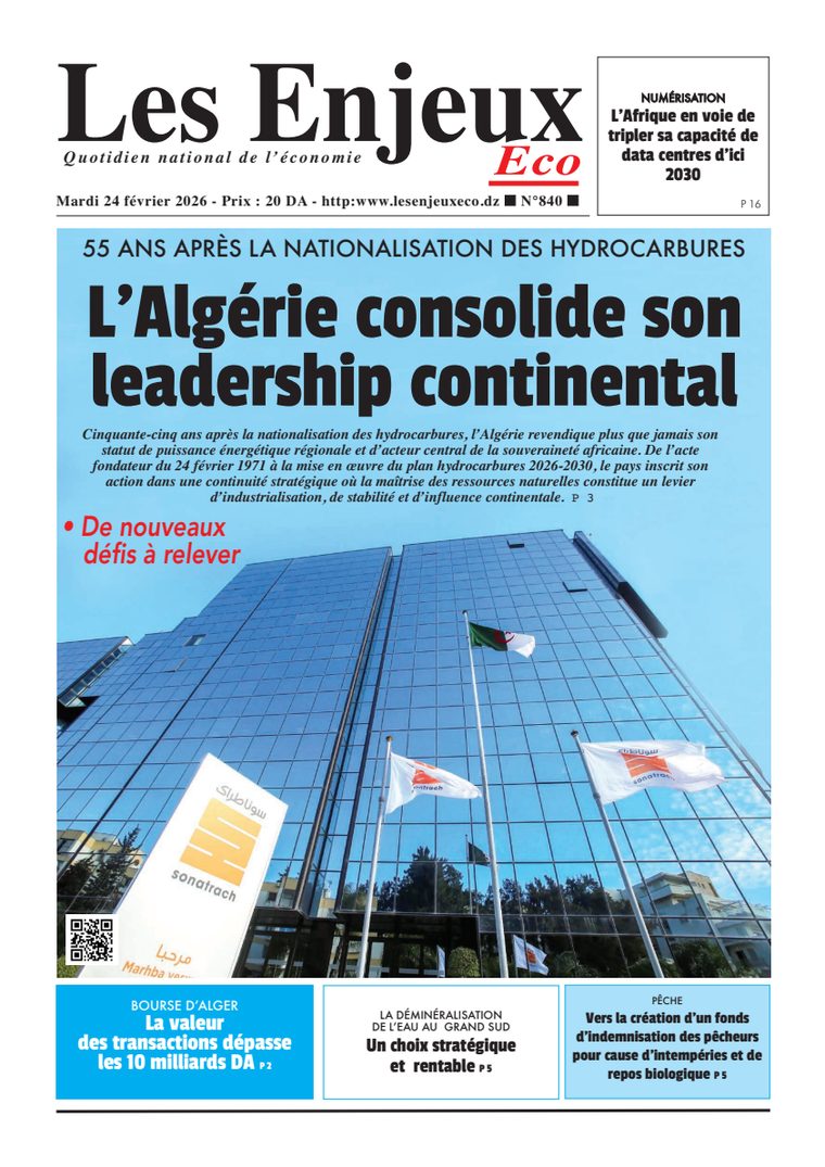 Une du journal Les Enjeux Eco numéro 840