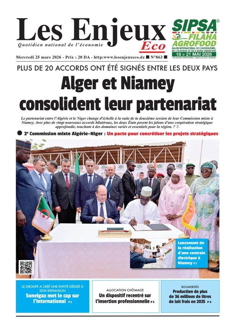 Une du journal Les Enjeux Eco numéro 863