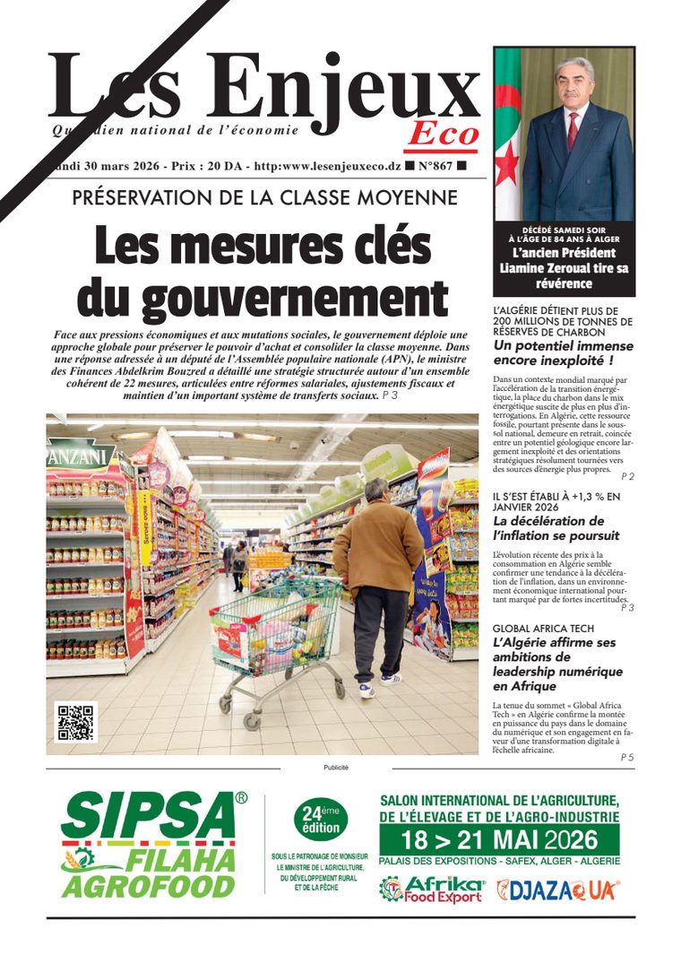 Une du journal Les Enjeux Eco numéro 867