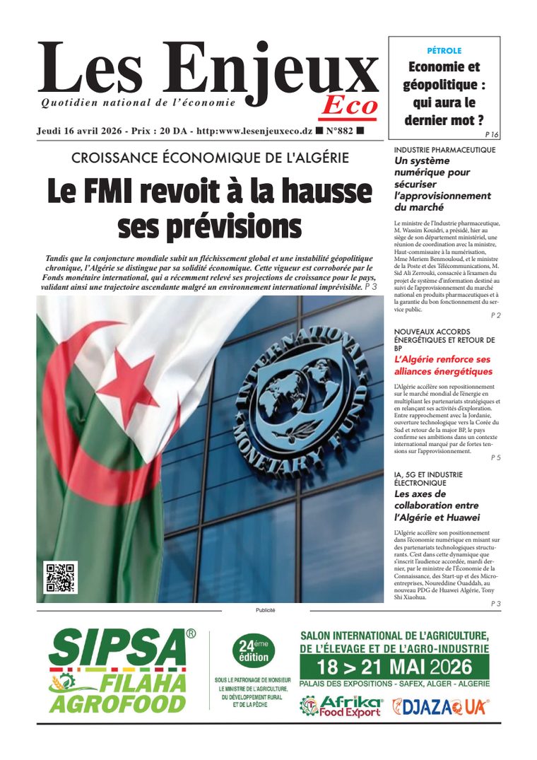 Une du journal Les Enjeux Eco numéro 882