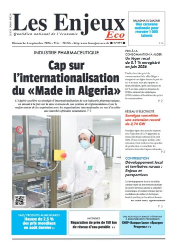 Une du journal Les Enjeux Eco numéro 977