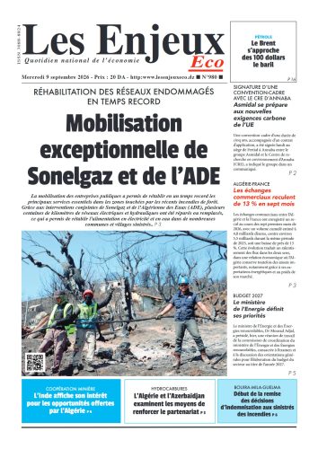 Une du journal Les Enjeux Eco numéro 980