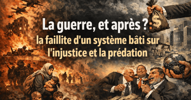 Chronique Eco—————————————————La guerre, et après ? : la faillite d’un système bâti sur l’injustice et la prédation
